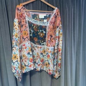 NWT! ANTHRO Maeve Nikki Peasant Blouse NEW!NEW!NEW